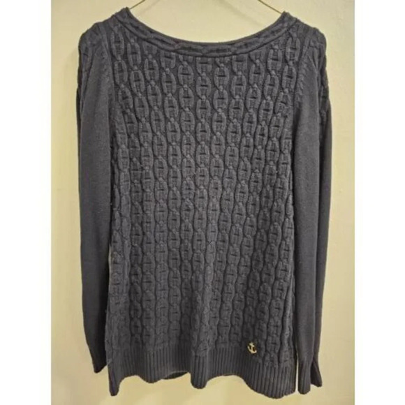 Nautica Navy Womens Cable Knit Pullover Sweater- Size Small-No flaws. No defects - Picture 1 of 8